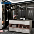 black Fashion built-in wardrobe with Glass